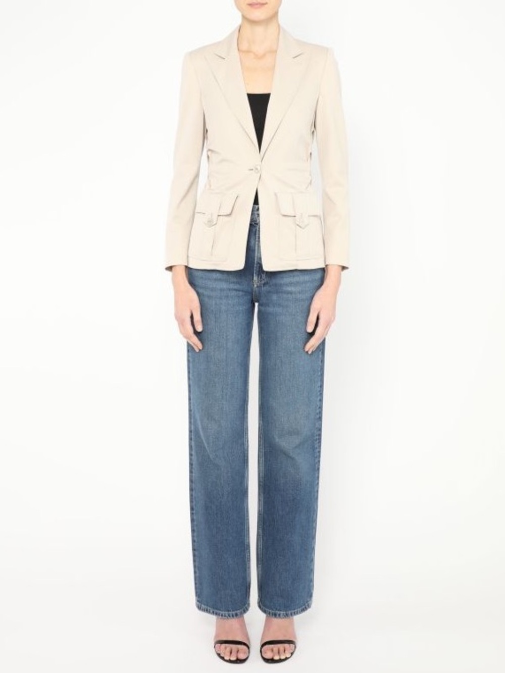 Vintage Gucci by Tom Ford Ruched Utility Blazer Spring 2004 Runway IT 42 - Picture 2 of 13